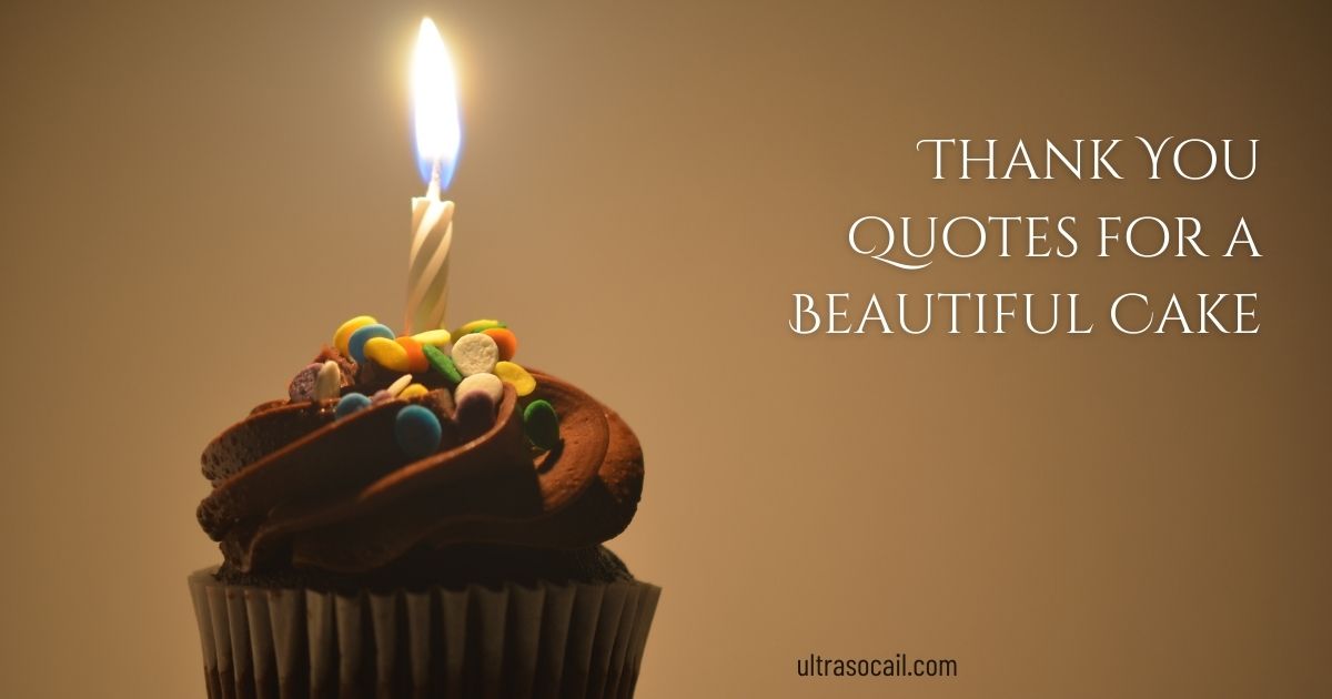 Thank You Quotes for a Beautiful Cake