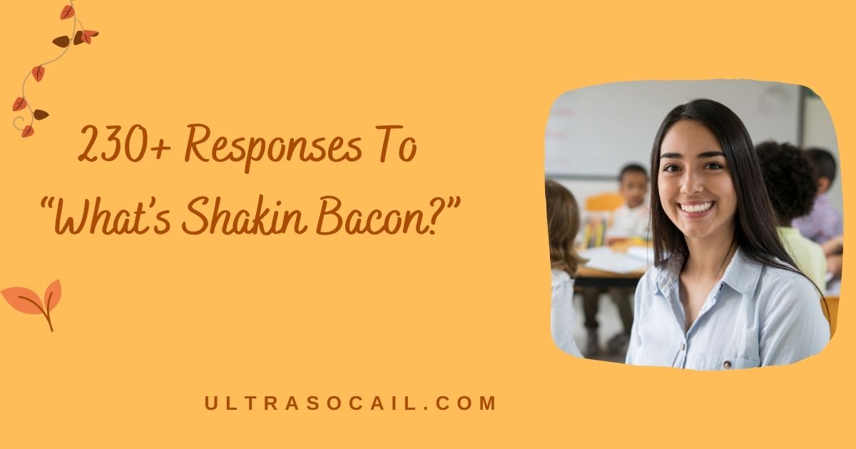 Responses To “What’s Shakin Bacon?”