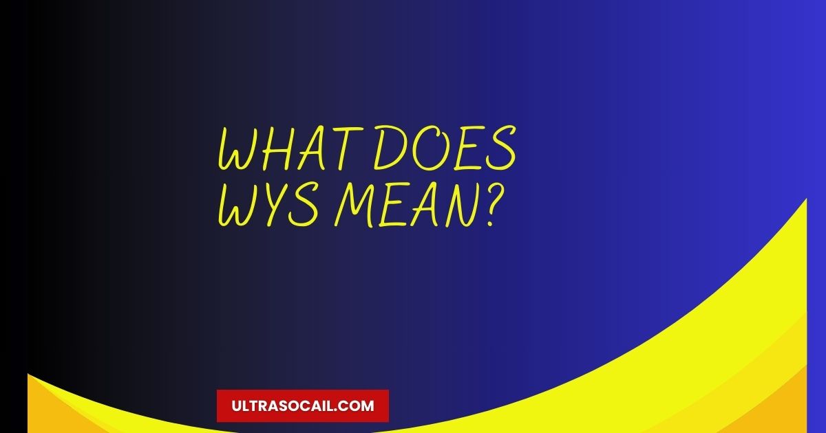 What Does WYS Mean?