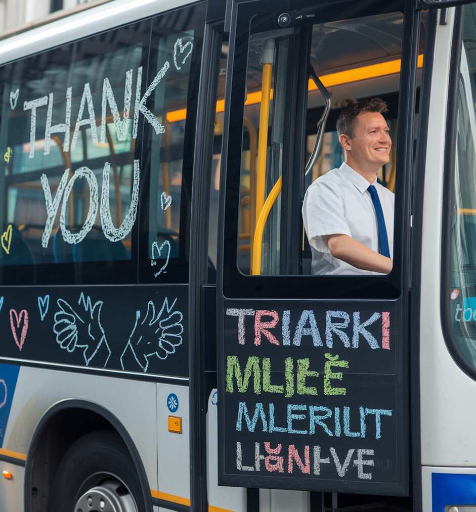 bus driver thank you messages