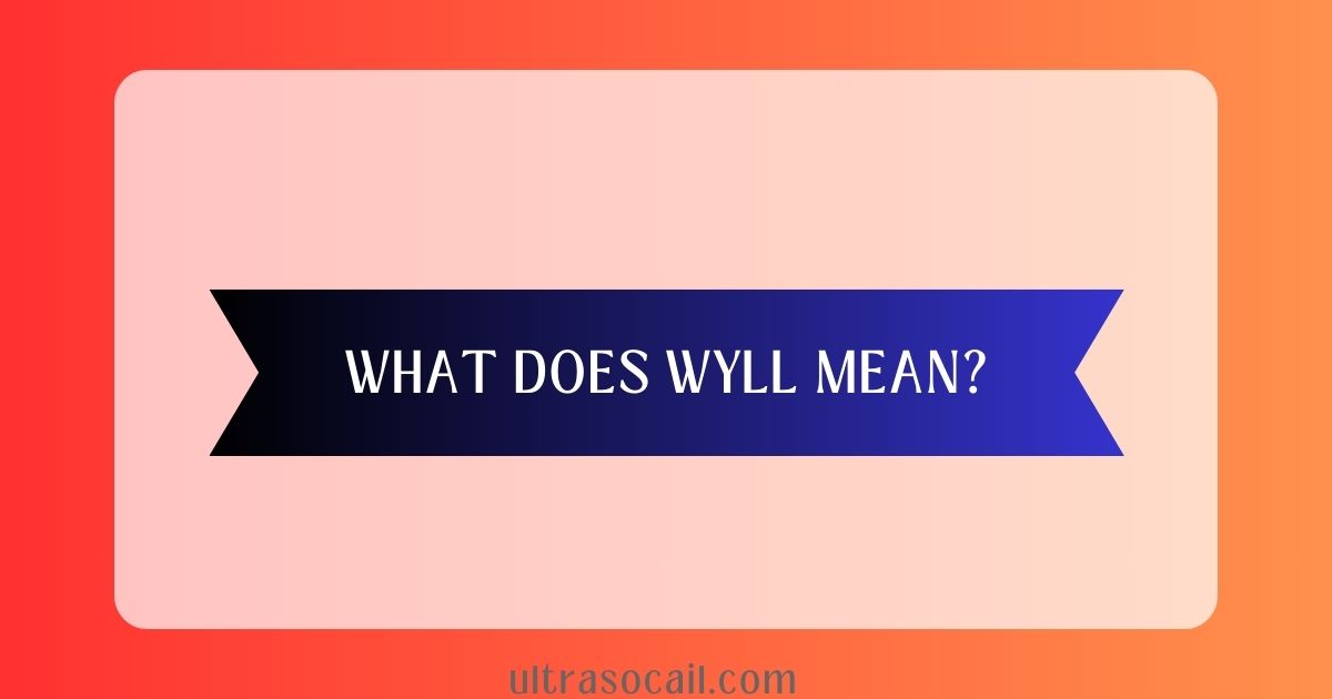 What Does WYLL Mean?