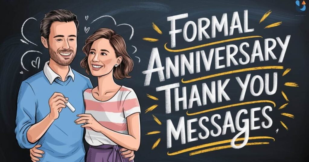 Formal Anniversary Thank You Messages 