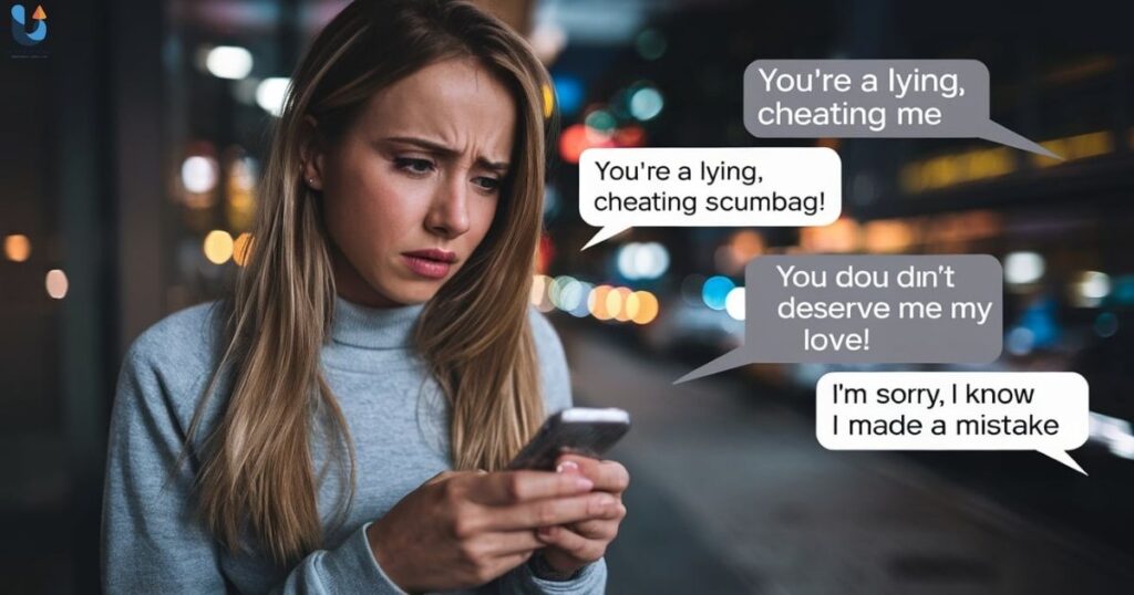 Insulting Messages to a Cheating Boyfriend